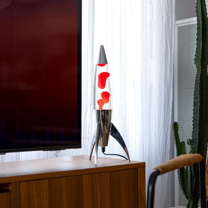Actual product image Fisura Lava lamp rocket red by (E14)