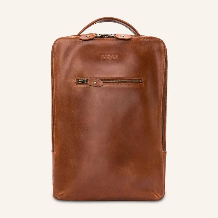 Buckle & Seam Rucksack Leon Cognac/Dots (13.50 l)