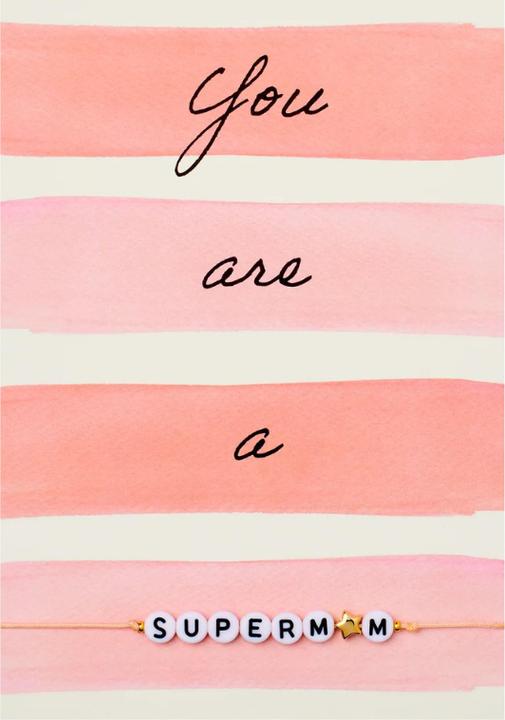 Produktbild by Vivi Armband - You are a "Supermom" (16 cm)