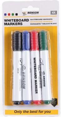 Actual product image Benson Whiteboard marker 4 pieces colour (4 Piece)