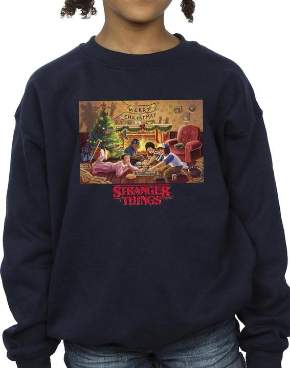 Actual product image Netflix Girls Stranger Things Christmas Gathering Sweatshirt (152, 158)