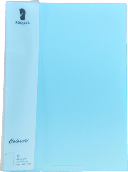 Rössler Coloretti Foglio A4 160g Azzurro Confezione da 10 (165 g/m², 1 x)