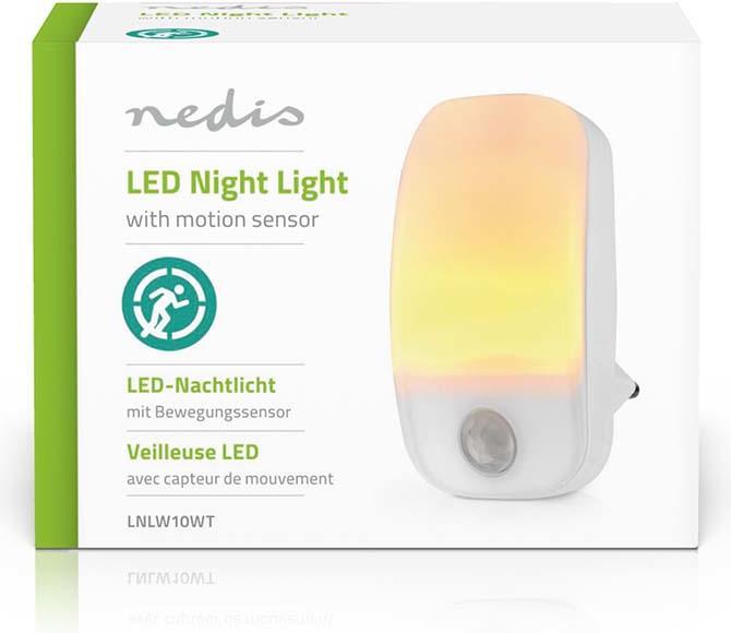 Productafbeelding Nedis Plug-In LED Nachtlampje | Bewegingssensor | 0,55 W | 11 lm | Warm Wit