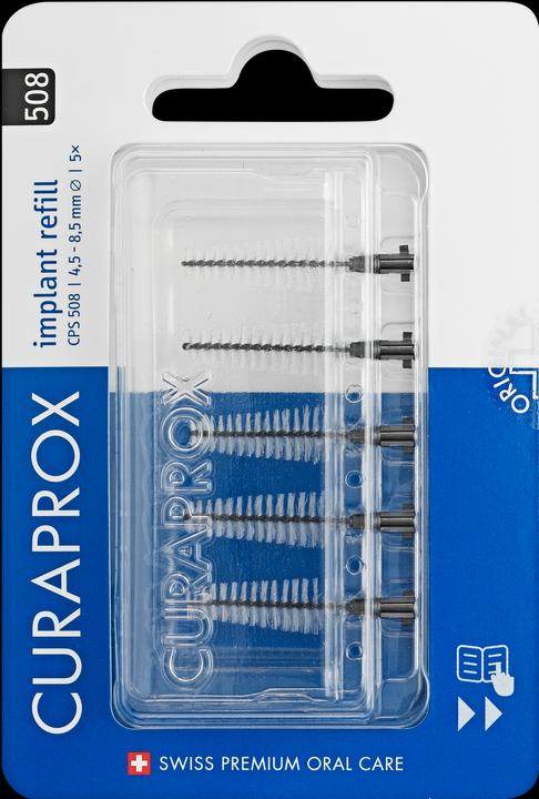 Curaprox CPS 508 Implant Interdentalbürsten refill black (4 x, 8.50 mm)