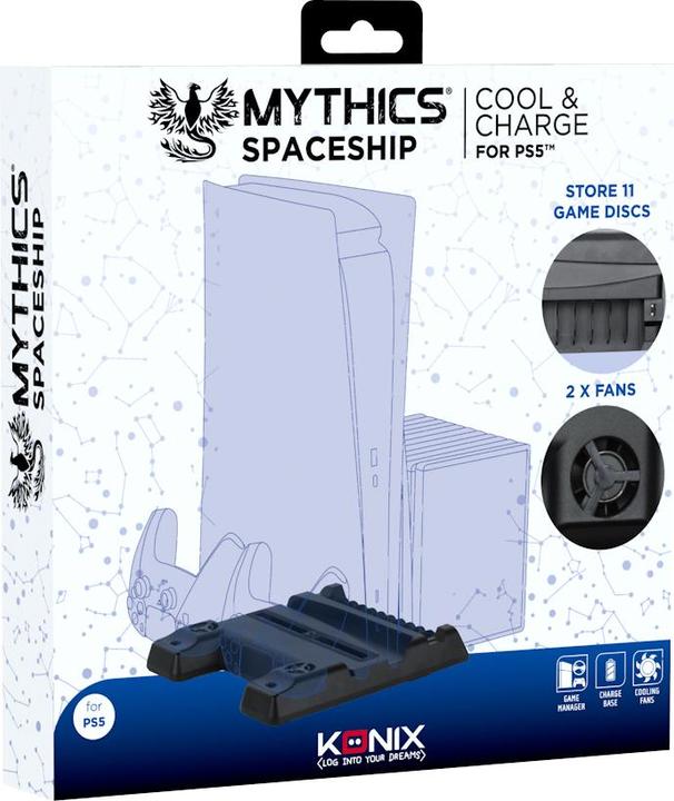 Actual product image Konix Mythics Cooling + Charging Stand - Starship (PS5)