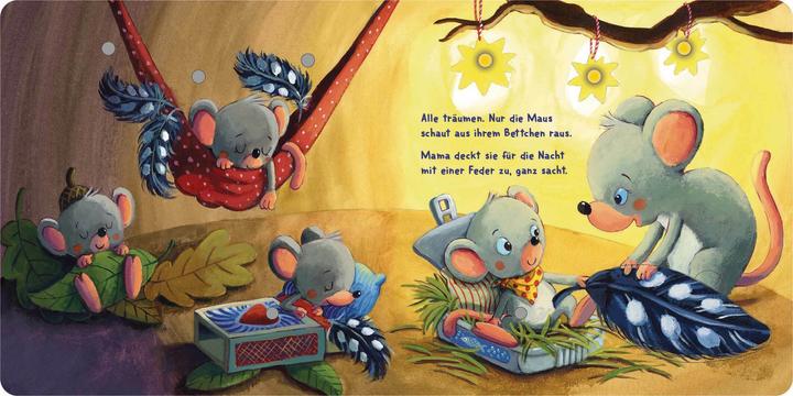 Produktbild Mein Lichter-Klappen-Buch - Ins Bett gehüpft, unter die Decke geschlüpft (Deutsch, Katja Richert, 2024)
