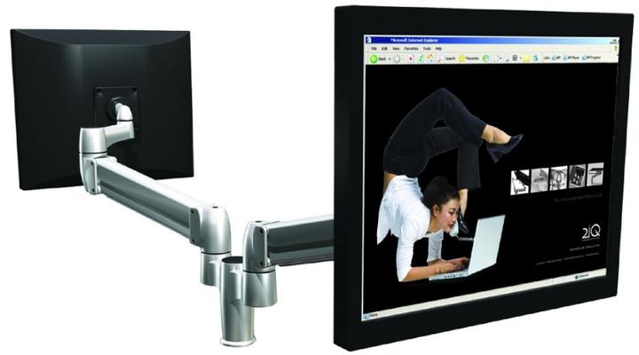 Produktbild Bakker Elkhuizen Space-arm, Dual Grommet VESA 75/100 (Tisch, 19")