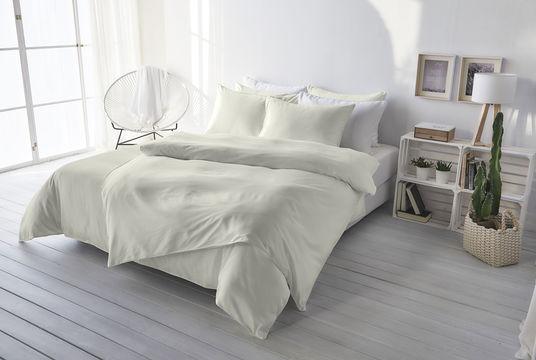 Image du produit Living Home Uni satin (Set de linge de lit, 200 x 210 cm, 65 x 65 cm)