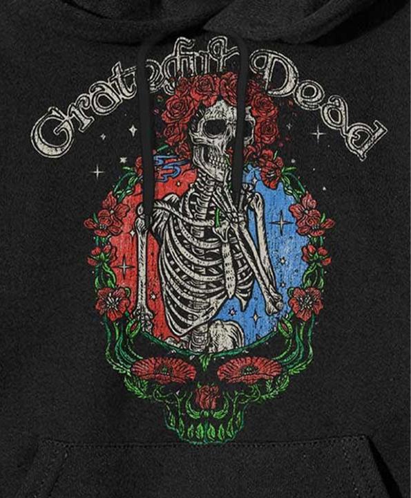 Image du produit Grateful Dead Unisexe Adulte Stealie Floral Hoodie (M)