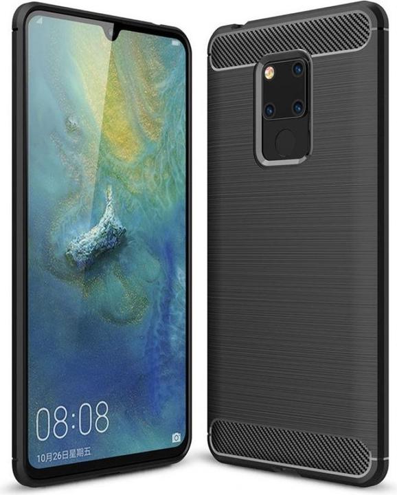 Produktbild Screenguard Huawei Mate 20 X Hülle Carbon Brushed Soft TPU (Huawei Mate 20 X)