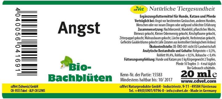 Produktbild cdVet Bio-Bachblüten Angst (1 Stk., 60 g)