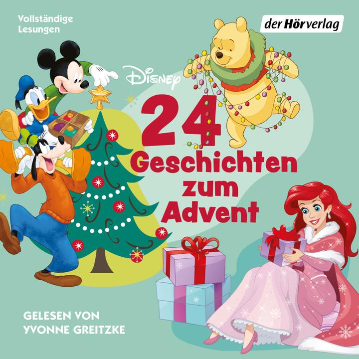Immagine prodotto 24 Geschichten zum Advent (Disney) (Yvonne Greitzke, Maria Zettner, Constanze Steindamm, Ann-Christin Andresen, Katrin Bergmann-Bennett, Tedesco)