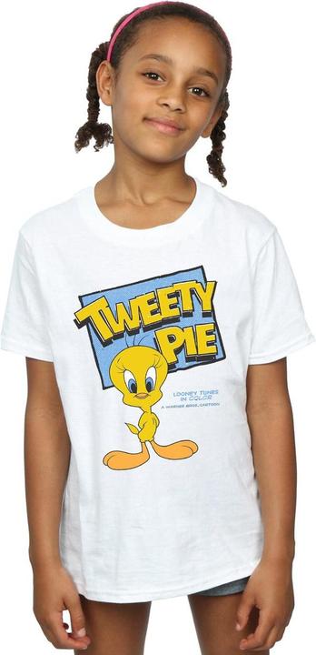 Immagine prodotto Looney Tunes Maglietta da ragazza Tweety Pie in cotone (116)