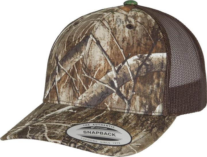 Actual product image Flexfit YP Classcis RealTree Camo Retro Trucker Cap - 181735 (One size)