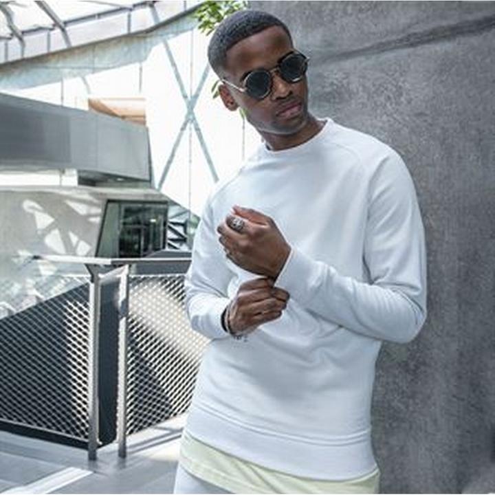 Actual product image Build Your Brand Sweatshirt raglan sleeves (XL)