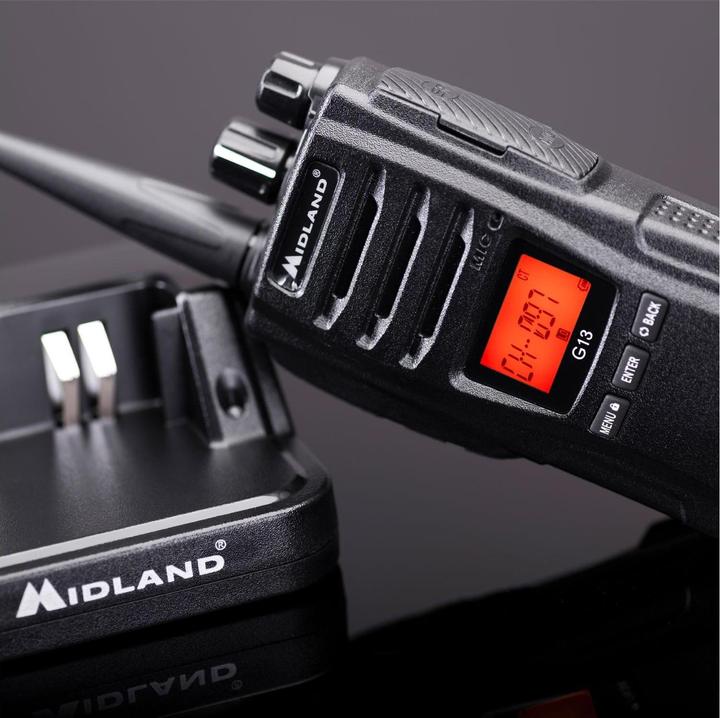 Produktbild Midland G13 Funkgerät, PMR446 16 Kanäle, Standlader, Akkupack 2600 mAh (C1462) (12 km)