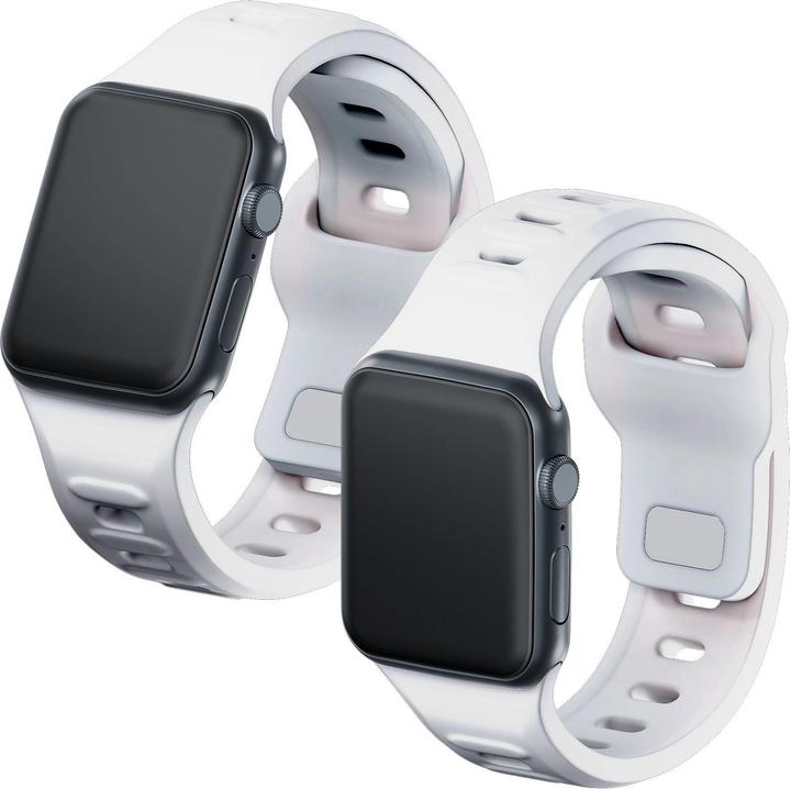 Image du produit 3MK Bracelet montre en silicone biały/white dla Apple Watch 42/44/45/49mm (Silicone, Acier inoxydable)
