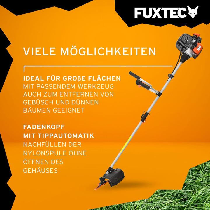 Immagine prodotto Fuxtec FX-4MS131 Falce a motore a 4 tempi (Filo di taglio, Lama per taglio metalli)