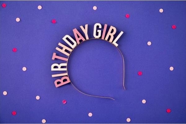 Image du produit Partydeco Serre-tête d'anniversaire fille