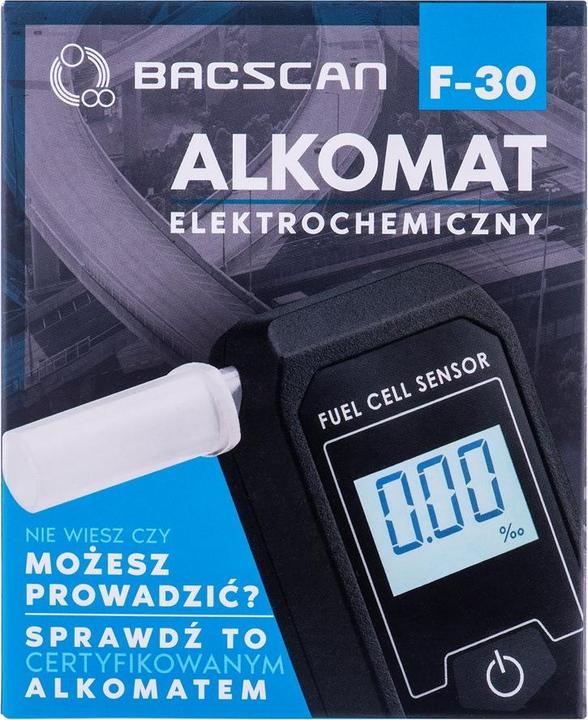 Actual product image Hi-tech medical BACSCAN F-30 Alcohol Tester 0 - 4%