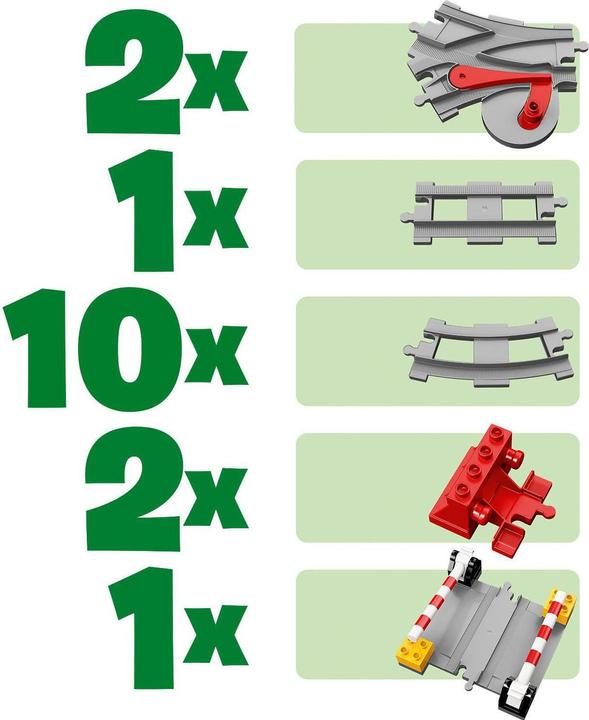 Immagine prodotto LEGO Rotaie ferroviarie (10882)