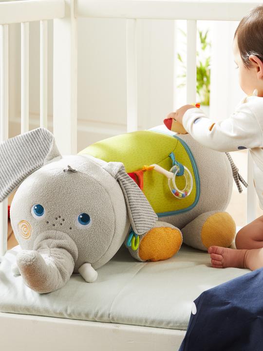 Actual product image Haba Discovery animal elephant (German, French, Italian, English)