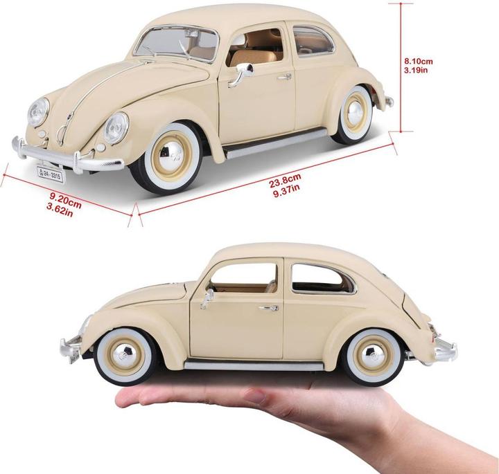 Immagine prodotto Bburago 18-12029 1:18 VOLKSWAGEN KAFERT-BEETLE BLUE (4)