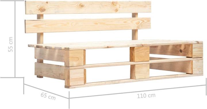 Produktbild VidaXL Paletten-Lounge-Set