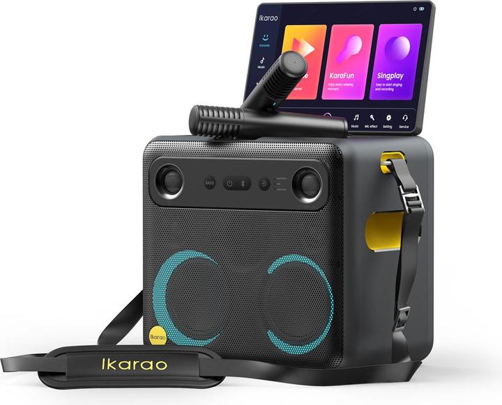 Produktbild Ikarao Karaokebox Break X2 10" Screen 2 Mikrofone, 600W