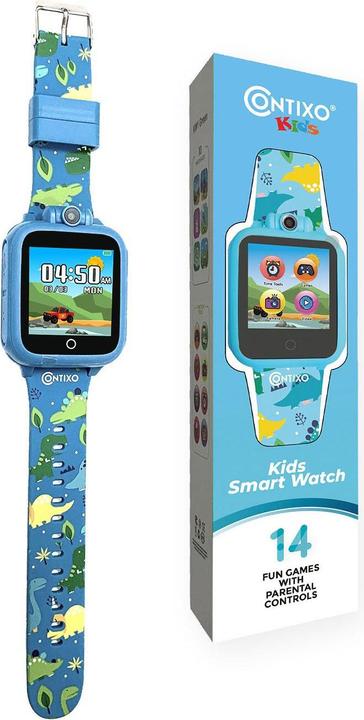 Actual product image Contixo Smart Watch for Kids with Educational Games Blue (D/E/F/I)