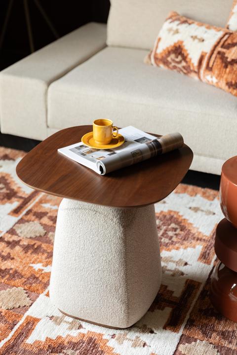 Actual product image Dutchbone Shelly Side Table Cinnamon Right Chaise Longue