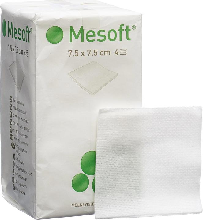Image du produit Mesoft Compresse non tissée non stérile 7,5 x 7,5 cm