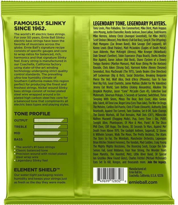 Actual product image Ernie Ball Regular Slinky (4 x, Electric bass, 0.11")