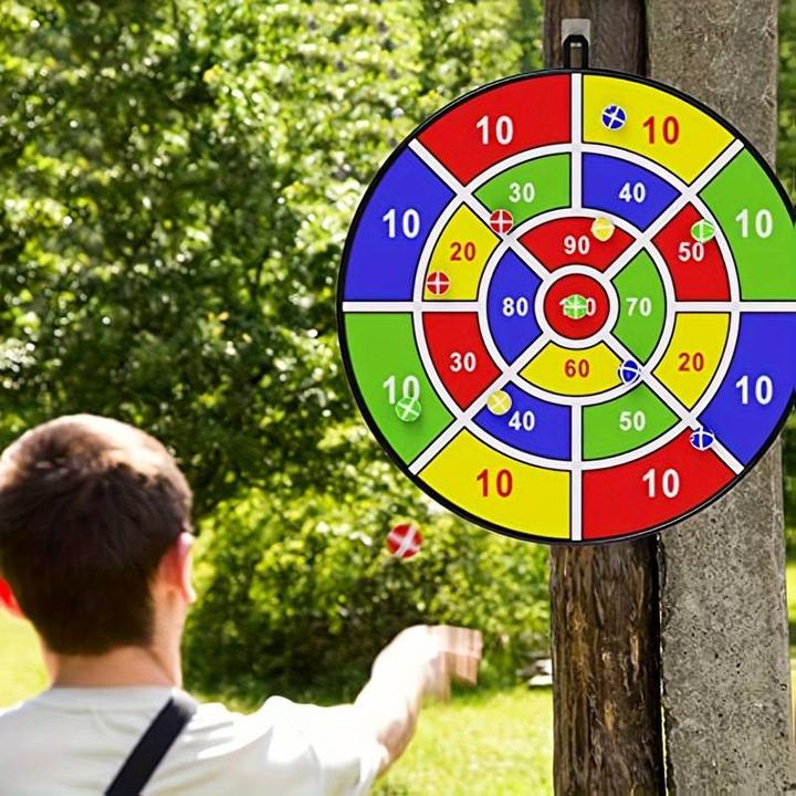 Produktbild PhoneLook Zielscheibe für Wurfspiel Ball-Dart mit klebrigen Bällen in zufälliger Farbe für drinnen und drausse