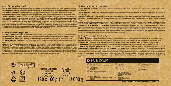 Immagine prodotto Felix Buono come sembra manzo/pollo/tonno/salmone (Senior, Adulto, 120 pz., 12000 g)