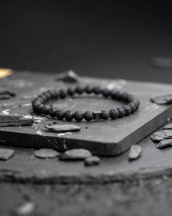 Image du produit Gemini Bracelet - Pierre Naturelle Pierre De Lave - Taille S