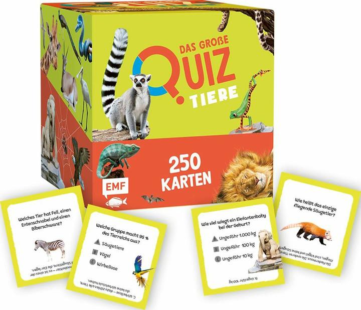 Productafbeelding Kaartendoos: De grote quiz - Dieren (Duits)