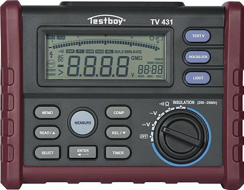 Produktbild Testboy TV 431 digitales Isolationsmessgerät (CAT IV 600V, CAT III 1000V)
