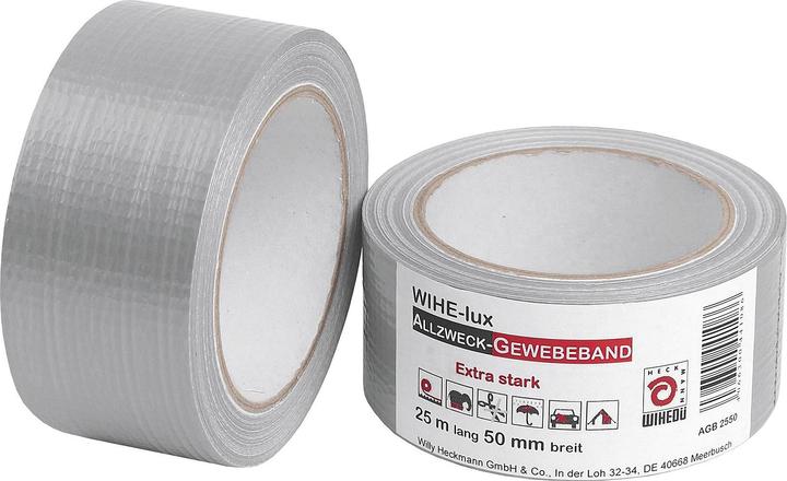 Image du produit Wihedü Bande tissée argentée 25mx50mm (100 mm)