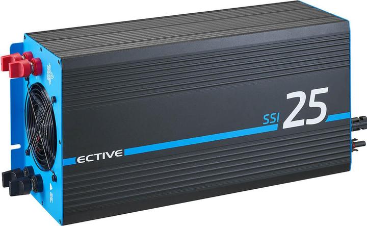 Ective SSI 25 Sinus-Wechselrichter 2500W 24V mit Netzvorrang, Ladegerät & MPPT Laderegler (CH-Stecker)