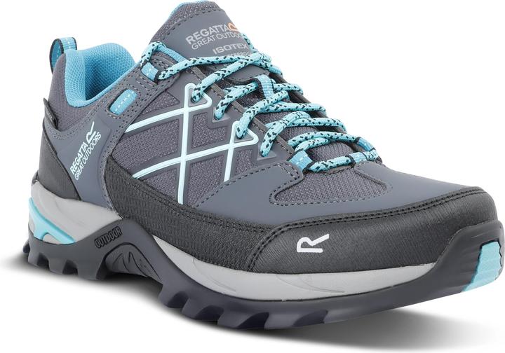 Steel grey, Turquoise
