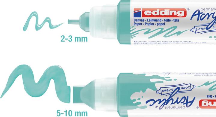 Actual product image Edding Acrylic Marker 5400 Double Liner (Turquoise, 10 mm, 1 x)