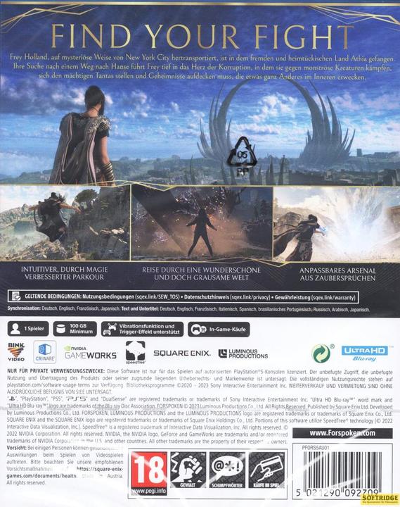 Image du produit Square Enix Forspoken (PS5, DE)