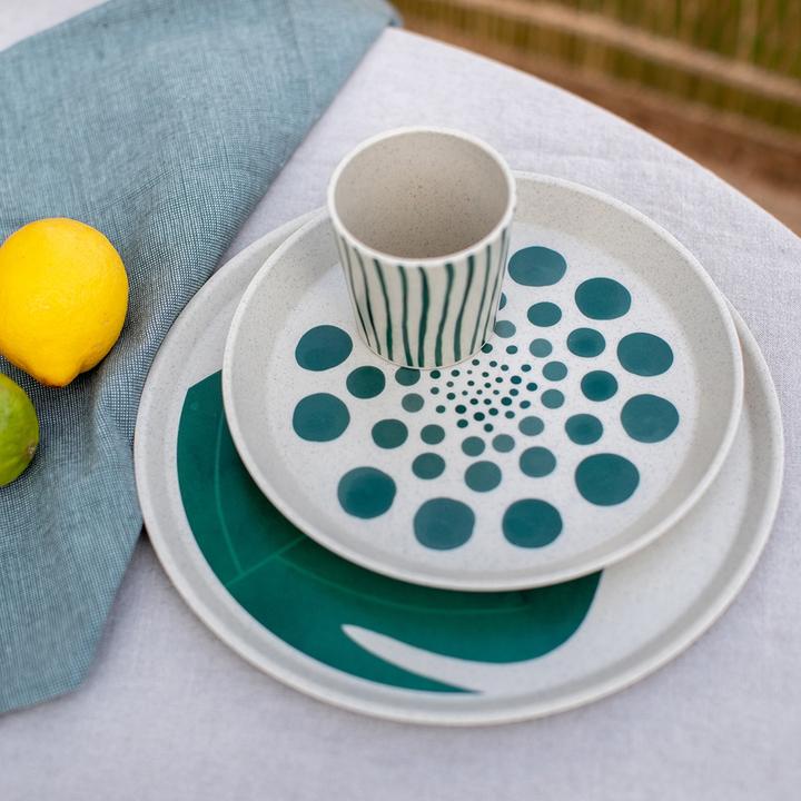 Produktbild Koziol Frühstücks- & Dessertteller Connect Monstera 4 Stück (4 x, 20.50 cm)