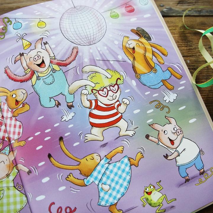 Productafbeelding Wenn sieben kleine Hasen zur Geburtstagsparty rasen (Duits, Sabine Praml, Christiane Hansen, 2024)