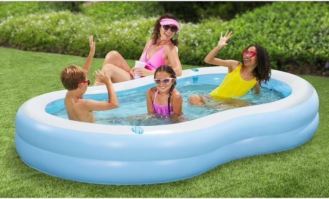 Actual product image Polygroup Pool - Family Lagoon - blau/weiss