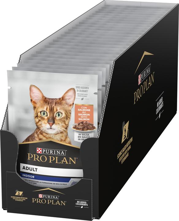 Produktbild Pro Plan Nassfutter Adult Indoor Lachs in Sauce, 85 g (Adult, 1 Stk., 85 g)