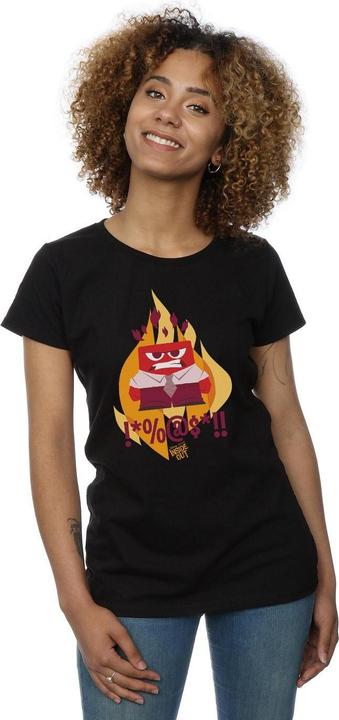 Actual product image Disney Womens/Ladies Inside Out Fired Up Cotton T-Shirt (XL)