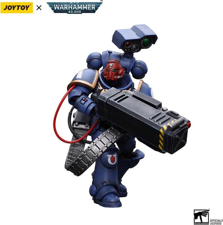 Actual product image Joy Toy Warhammer 40k Action Figure 1/18 Ultramarines Desolation Sergeant with Vengor Launcher 12 cm