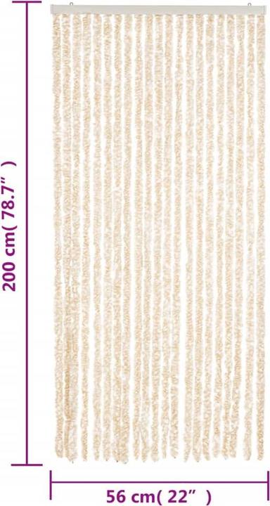 Actual product image VidaXL Fliegenvorhang Chenille (56 x 200 cm)